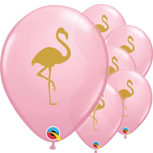 25 flamingo garden balloons 28cm