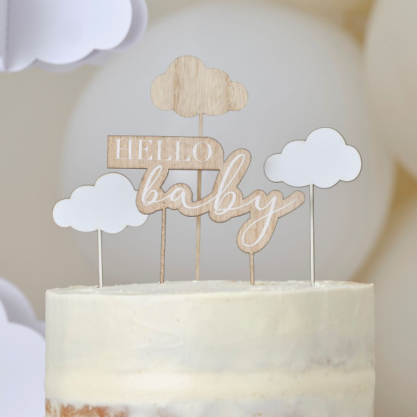 Natural Baby cake topper