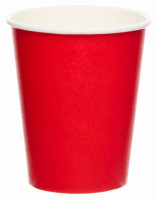 Anteprima: 8 bicchieri di carta rossi da 227 ml