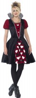 Oversigt: Dark Queen of Hearts teen kostume