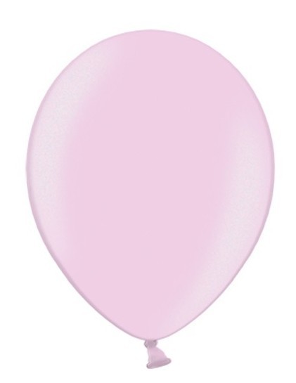 100 globos rosa metalizado 25cm