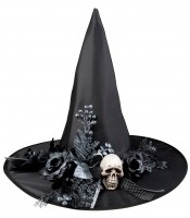 Vista previa: Sombrero de bruja Lynesa con calavera