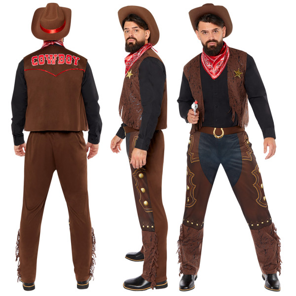 Wild West Cowboy Kostüm für Herren 5