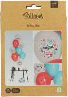 Preview: 12 birthday circus balloon mix 33cm