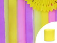 Preview: 10m yellow crepe paper, 4 parts