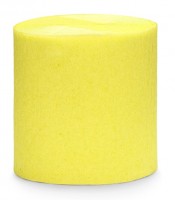 Oversigt: 10m 4-delt gult crepe-papir