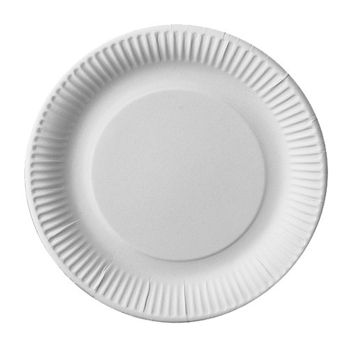 50 FSC paper plates Scarlatti white 23cm