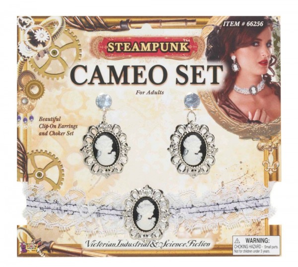 Elegant steampunk jewelry set