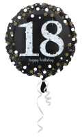 Golden 18th Birthday Folienballon 43cm