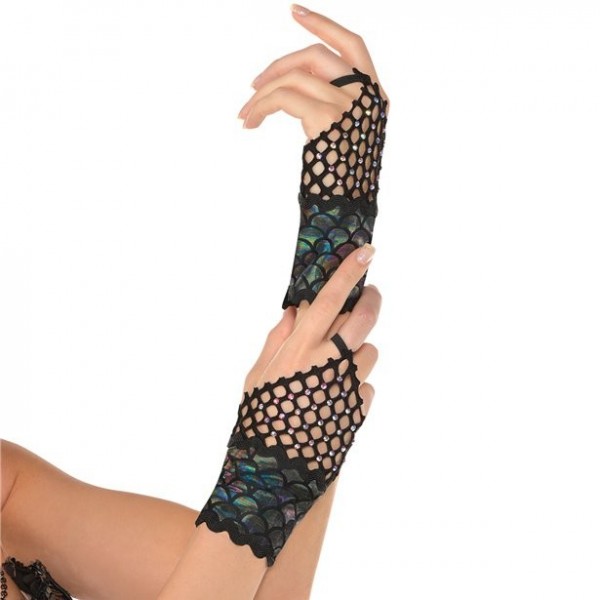 Fingerless gloves for mermaids