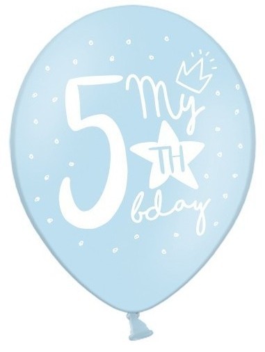 50 My 5th Birthday Luftballons 30cm 3