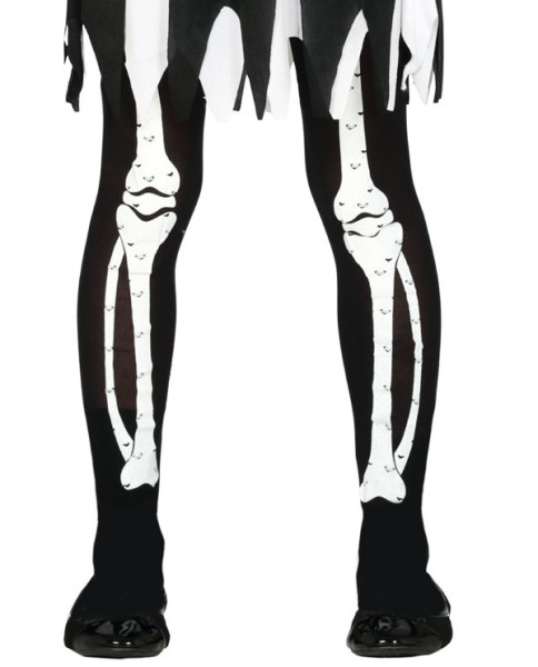 Collant scheletro ossa per bambine