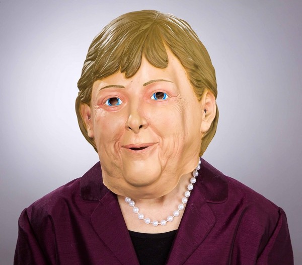 Latex full mask German Chancellor