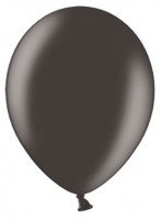 Vorschau: 10 Partystar metallic Ballons schwarz 27cm
