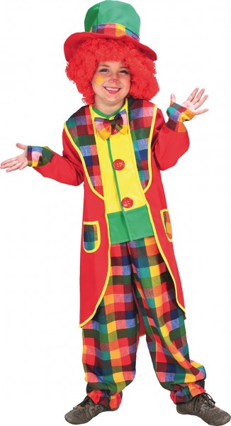 Mini clown valentine barn kostym