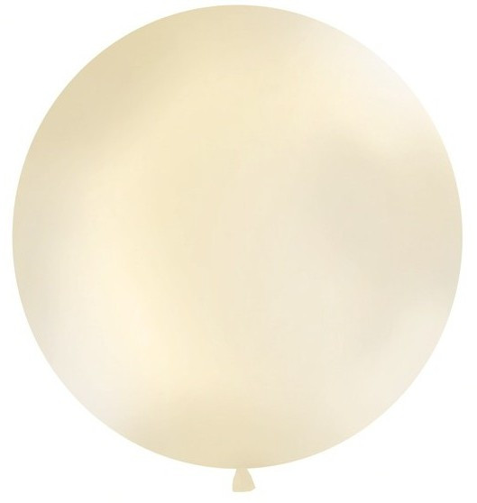 XXL ballonfeest gigantische crème 1m
