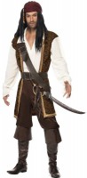 Vista previa: Disfraz de pirata aventurero para hombre