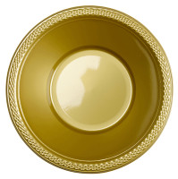 20 plastic bowls gold 355ml