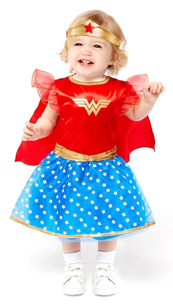Stewart Island paling Skiën Wonder Woman kostuum voor baby's | Party.nl
