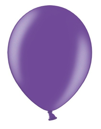 100 balonów metalik fioletowy 25 cm