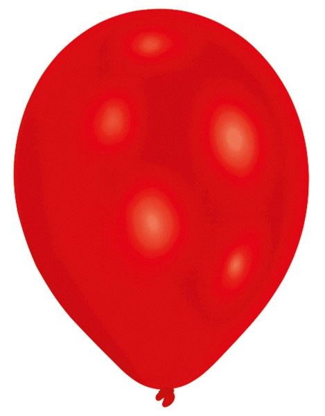 25 röda röda latexballonger 27,5 cm