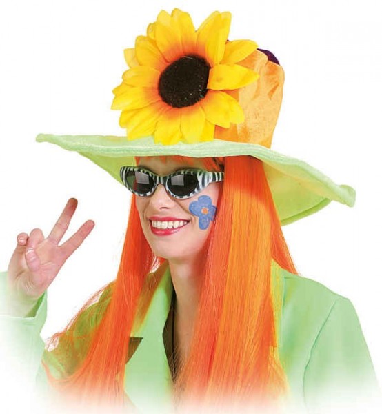 Zonnebloem hippie hoed