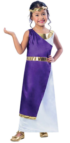 Fioletowy kostium rzymskiej dziewczynki Clelia
