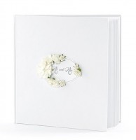 Anteprima: Libro degli ospiti Mr e Mrs con decorazione floreale 22 pagine