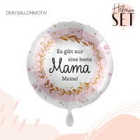 Vorschau: Beste Mama Ballonbouquet-Set mit Heliumbehälter