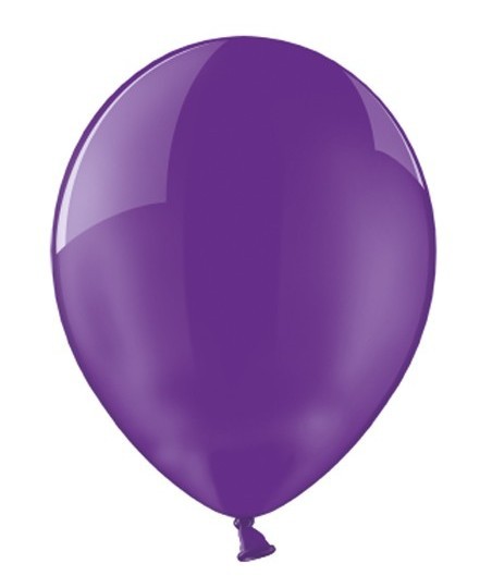 100 ballons violet brillant 12cm
