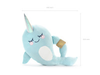 Oversigt: Narwhal Plush Pillow Oceanien 36 x 51 cm