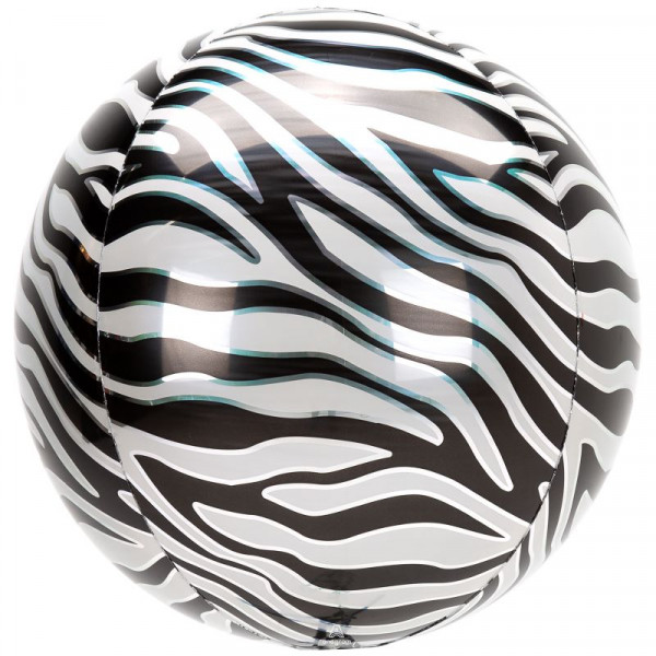 Balon foliowy Orbz zebra 40cm