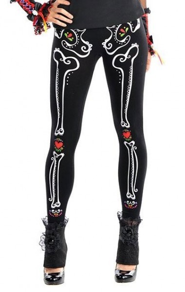 Leggings Corazon Day of the Dead para mujer