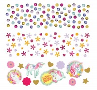 Confettis décoratifs licorne 34g