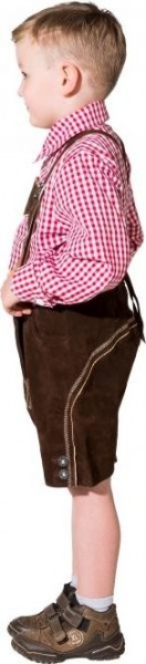 Pantalon en cuir traditionnel Korbi pour enfants 2