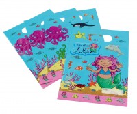 Preview: 8 little mermaid gift bags 17 x 23cm
