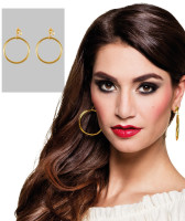 Preview: Golden hoop pirate earrings