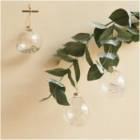 Glass ball with fern 8cm