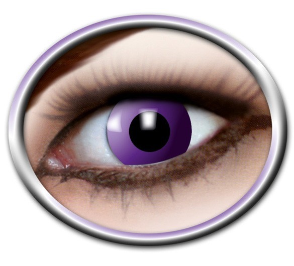 Purple colored contact lenses