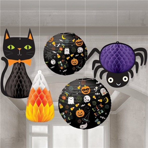 Set di decorazioni da appendere di Halloween da 5 pezzi