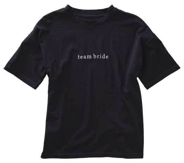 Team Bride T-shirt maat M in het zwart