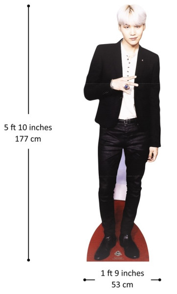 BTS Suga Cardboard Cutout 1.77m
