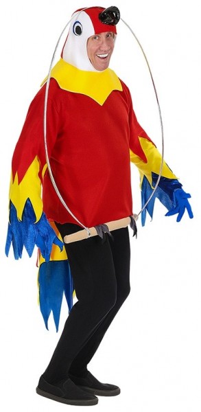 Divertente costume da pappagallo per adulti 3