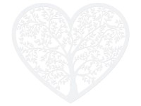 Förhandsgranskning: 10 Tree of Love dekorativa hjärtan 13,5 x 11,5 cm