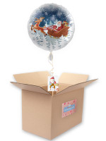 Santas Schlitten Folienballon 71cm