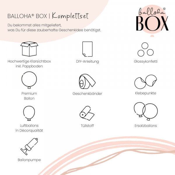 Balloha Geschenkbox DIY Konfirmation pastell XL 4