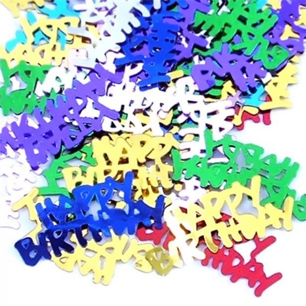 Mix di decorazioni sparse Happy Birthday 14g