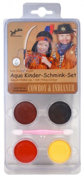 Cowboy & Indian Kids make-up set