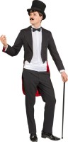 Preview: Classic tailcoat in black and red