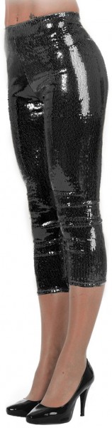 Disco leggings svart glitter